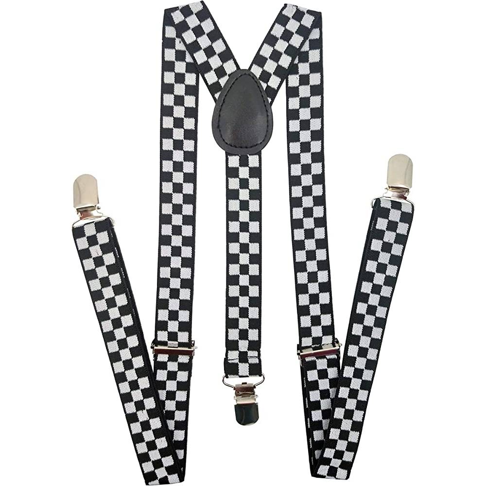 Navisima Adjustable Elastic Y Back Style Unisex Suspenders for Men and Women With Strong Metal Clips | Multiple Colors - BWC
