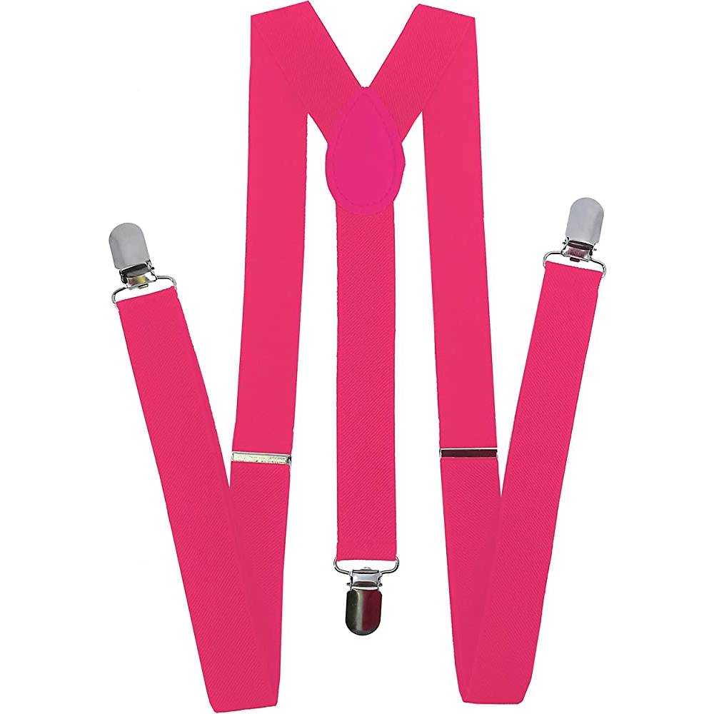 Navisima Adjustable Elastic Y Back Style Unisex Suspenders for Men and Women With Strong Metal Clips | Multiple Colors - HPK