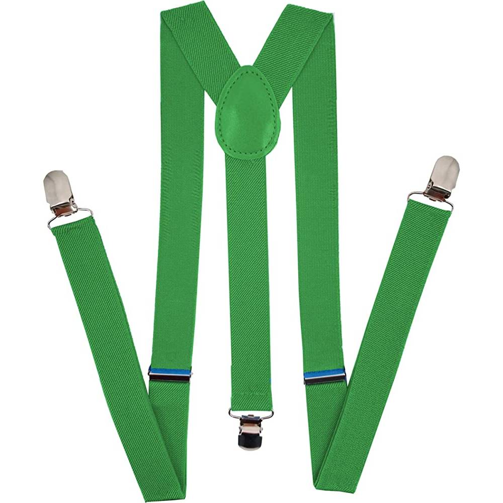 Navisima Adjustable Elastic Y Back Style Unisex Suspenders for Men and Women With Strong Metal Clips | Multiple Colors - GR