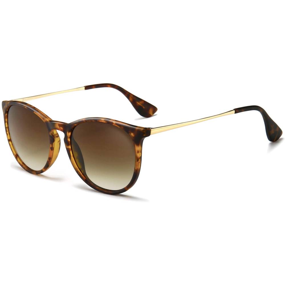 SUNGAIT Vintage Round Sunglasses for Women Men Classic Retro Designer Style | Multiple Colors - BG