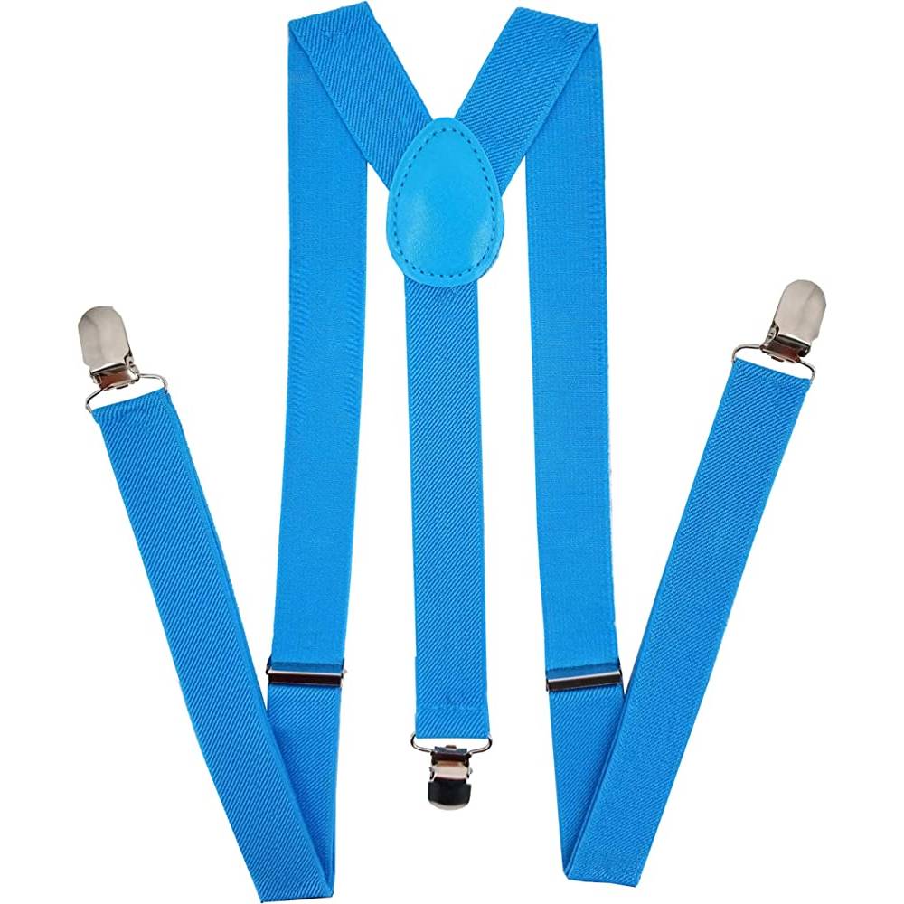 Navisima Adjustable Elastic Y Back Style Unisex Suspenders for Men and Women With Strong Metal Clips | Multiple Colors - TU