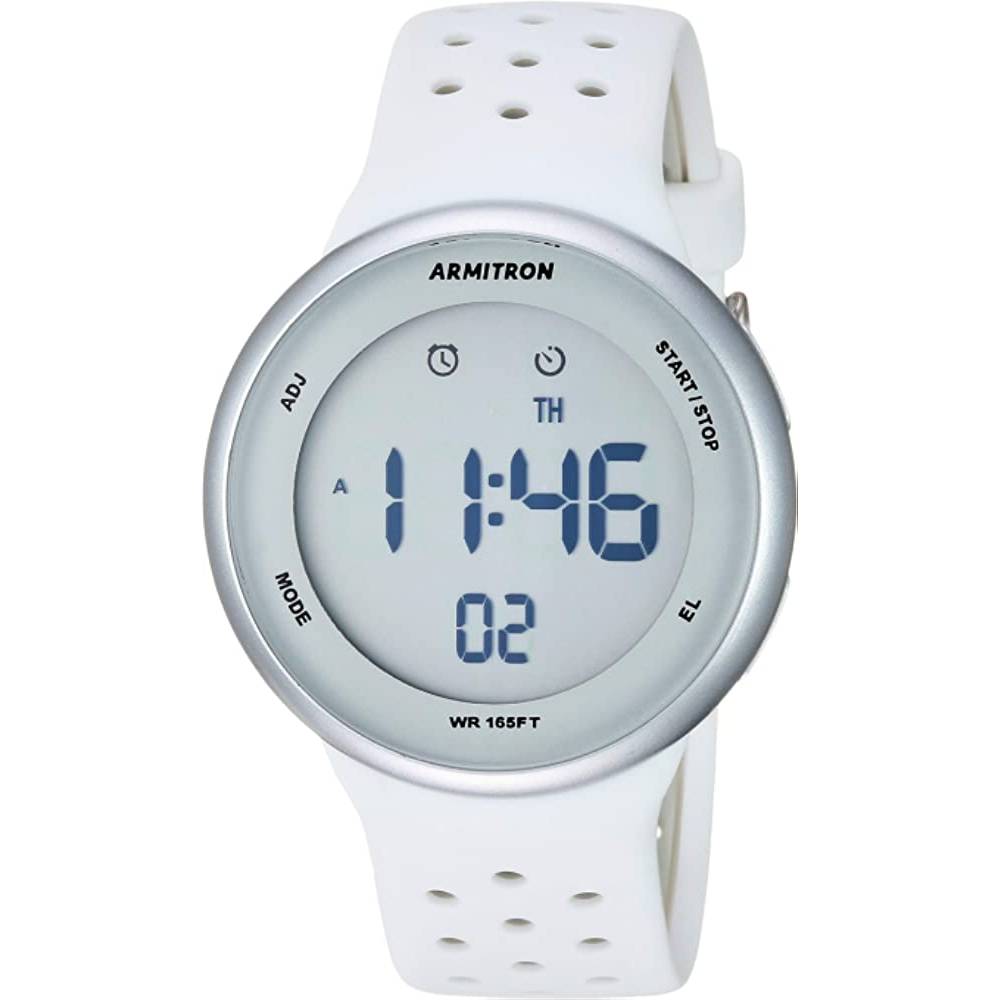 Armitron Sport Unisex Digital Chronograph Silicone Strap Watch, 40/8423 - WW