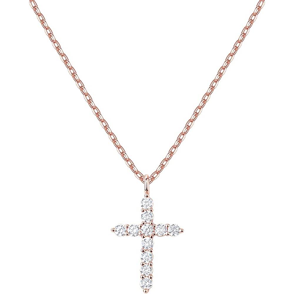 PAVOI 14K Gold Plated Cross Necklace for Women | Cross Pendant | Gold Necklaces for Women | Multiple Colors and Sizes - GP