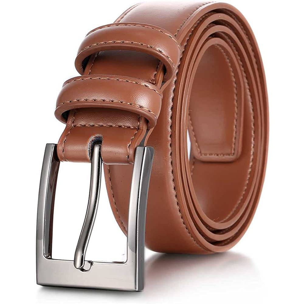 Marino’s Men Genuine Leather Dress Belt with Single Prong Buckle | Multiple Colors - TA