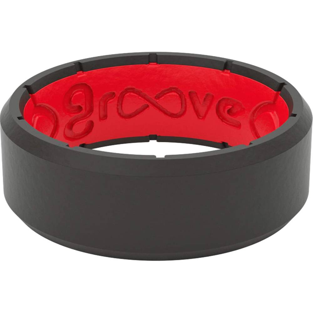 Solid Silicone Ring by Groove Life - Breathable Rubber Wedding Rings for Men, Lifetime Coverage, Unique Design, Comfort Fit Ring | Multiple Colors and Sizes - BREE
