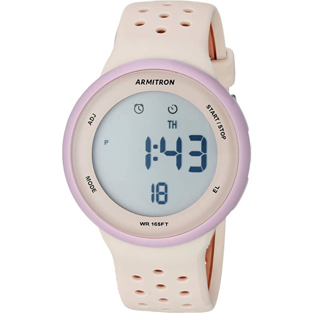 Armitron Sport Unisex Digital Chronograph Silicone Strap Watch, 40/8423 - P
