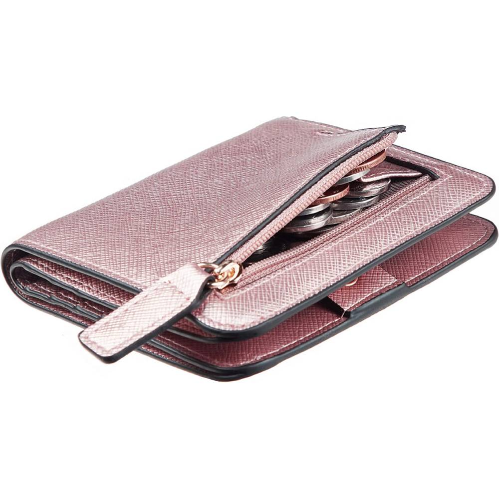 Toughergun Womens Rfid Blocking Small Compact Bifold Luxury Genuine Leather Pocket Wallet Ladies Mini Purse with ID Window | Multiple Colors and Sizes - SRG