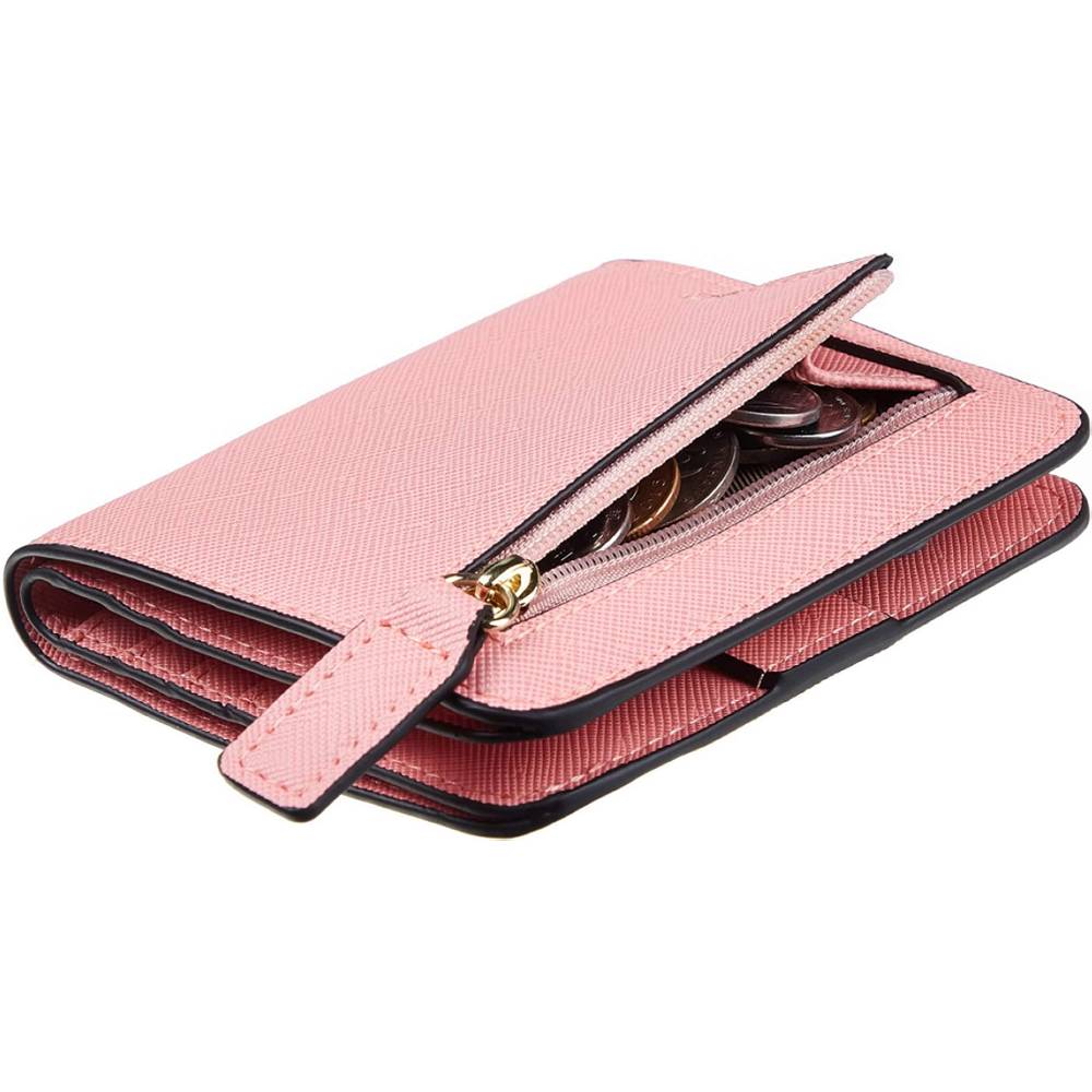 Toughergun Womens Rfid Blocking Small Compact Bifold Luxury Genuine Leather Pocket Wallet Ladies Mini Purse with ID Window | Multiple Colors and Sizes - CSPK