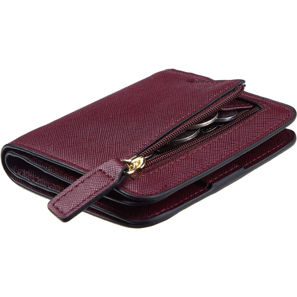 Toughergun Womens Rfid Blocking Small Compact Bifold Luxury Genuine Leather Pocket Wallet Ladies Mini Purse with ID Window | Multiple Colors and Sizes - CWR
