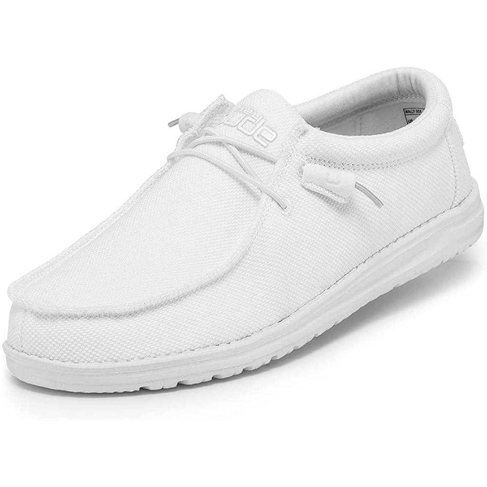 Hey Dude Men's Wally Sox Onyx Multiple Colors | Men’s Shoes | Men's Lace Up Loafers | Comfortable & Light-Weight - AWH