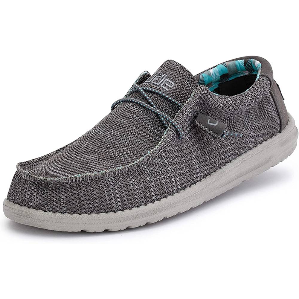 Hey Dude Men's Wally Sox Onyx Multiple Colors | Men’s Shoes | Men's Lace Up Loafers | Comfortable & Light-Weight - CH