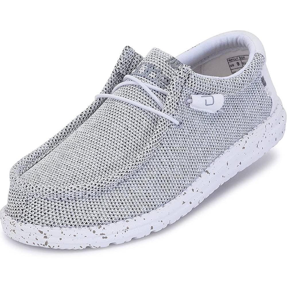 Hey Dude Men's Wally Sox Onyx Multiple Colors | Men’s Shoes | Men's Lace Up Loafers | Comfortable & Light-Weight - SW