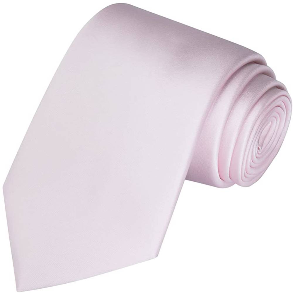 KissTies Solid Satin Tie Pure Color Necktie Mens Ties + Gift Box | Multiple Colors - PEPK