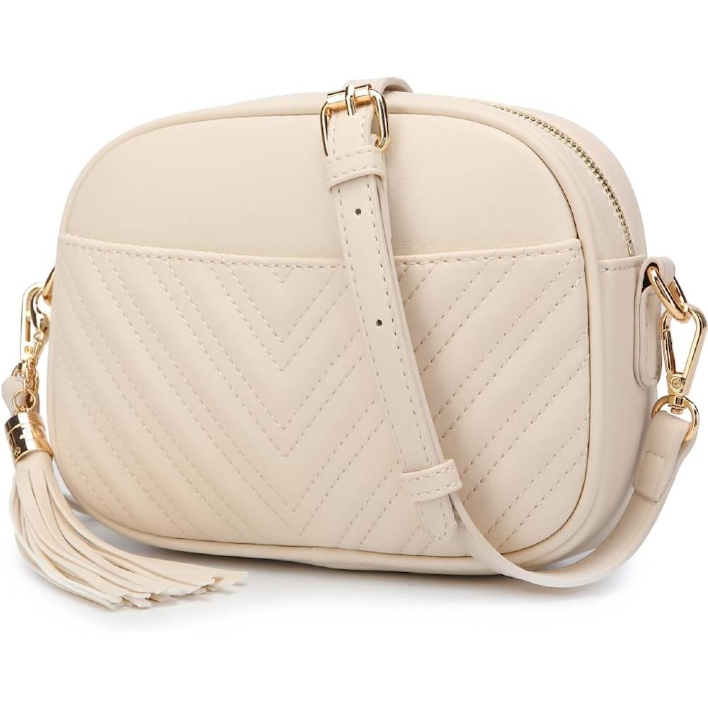 Lola Mae Quilted Crossbody Bag, Trendy Design Shoulder Purse | Multiple Colors - CBE