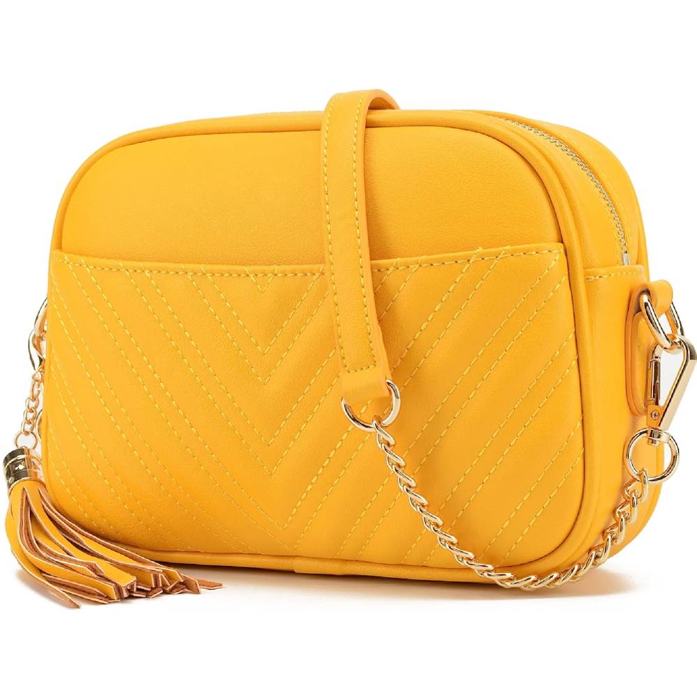 Lola Mae Quilted Crossbody Bag, Trendy Design Shoulder Purse | Multiple Colors - MU