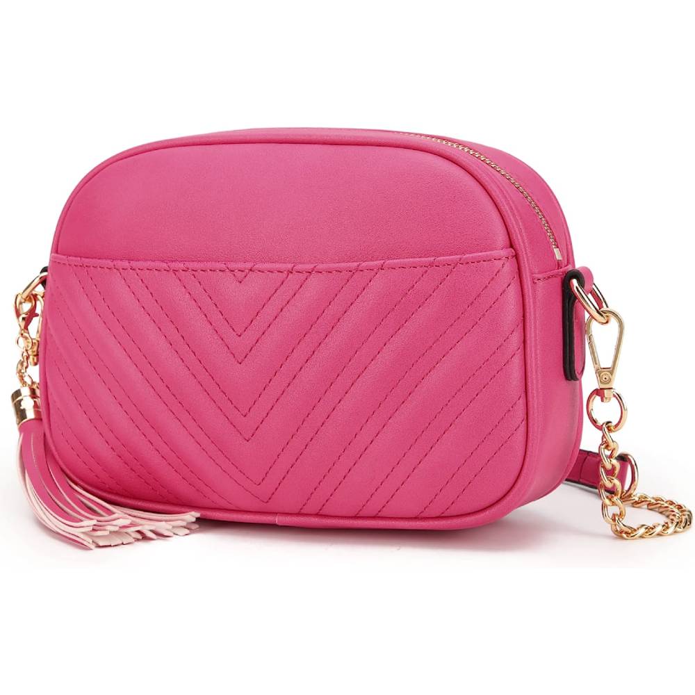 Lola Mae Quilted Crossbody Bag, Trendy Design Shoulder Purse | Multiple Colors - FU