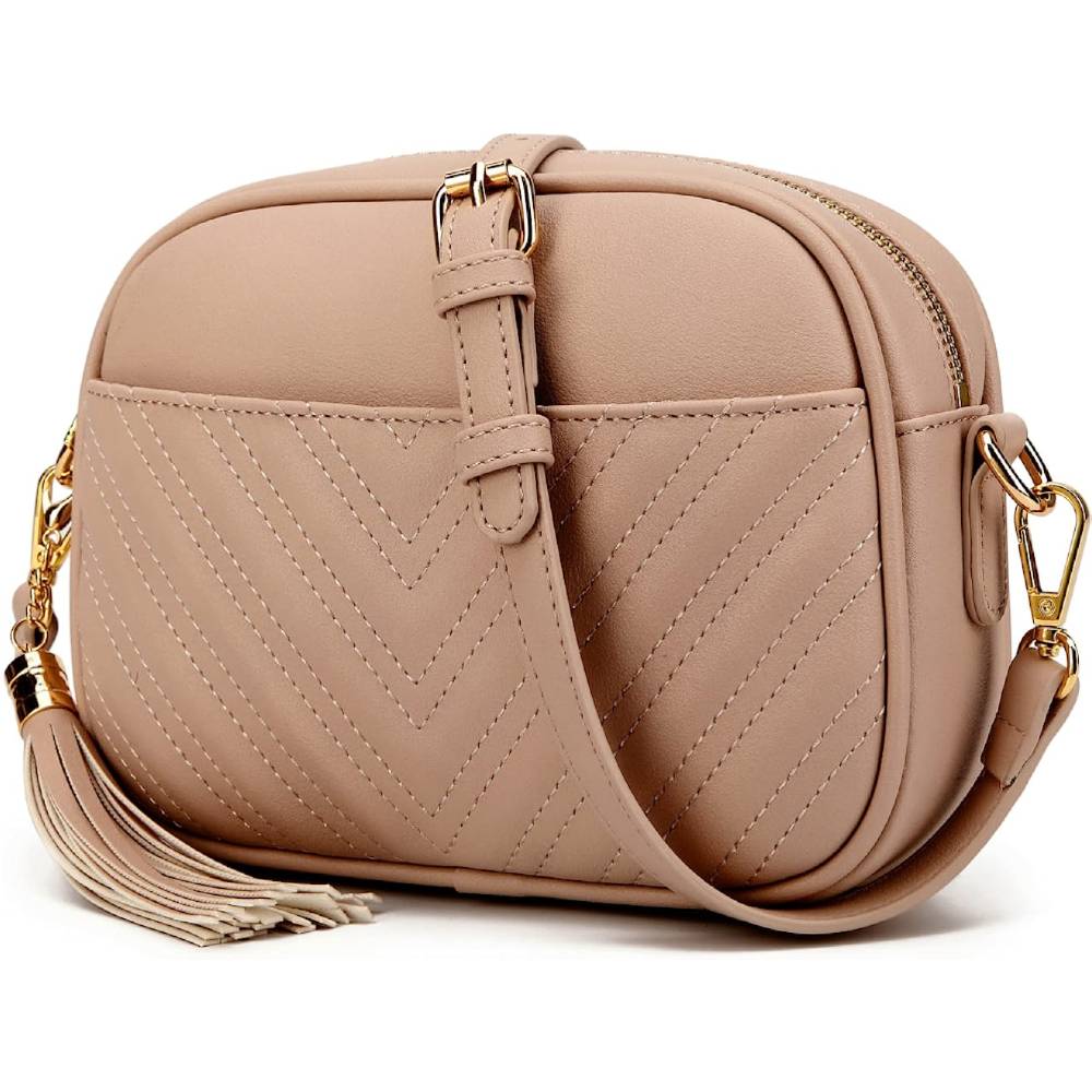 Lola Mae Quilted Crossbody Bag, Trendy Design Shoulder Purse | Multiple Colors - BLL