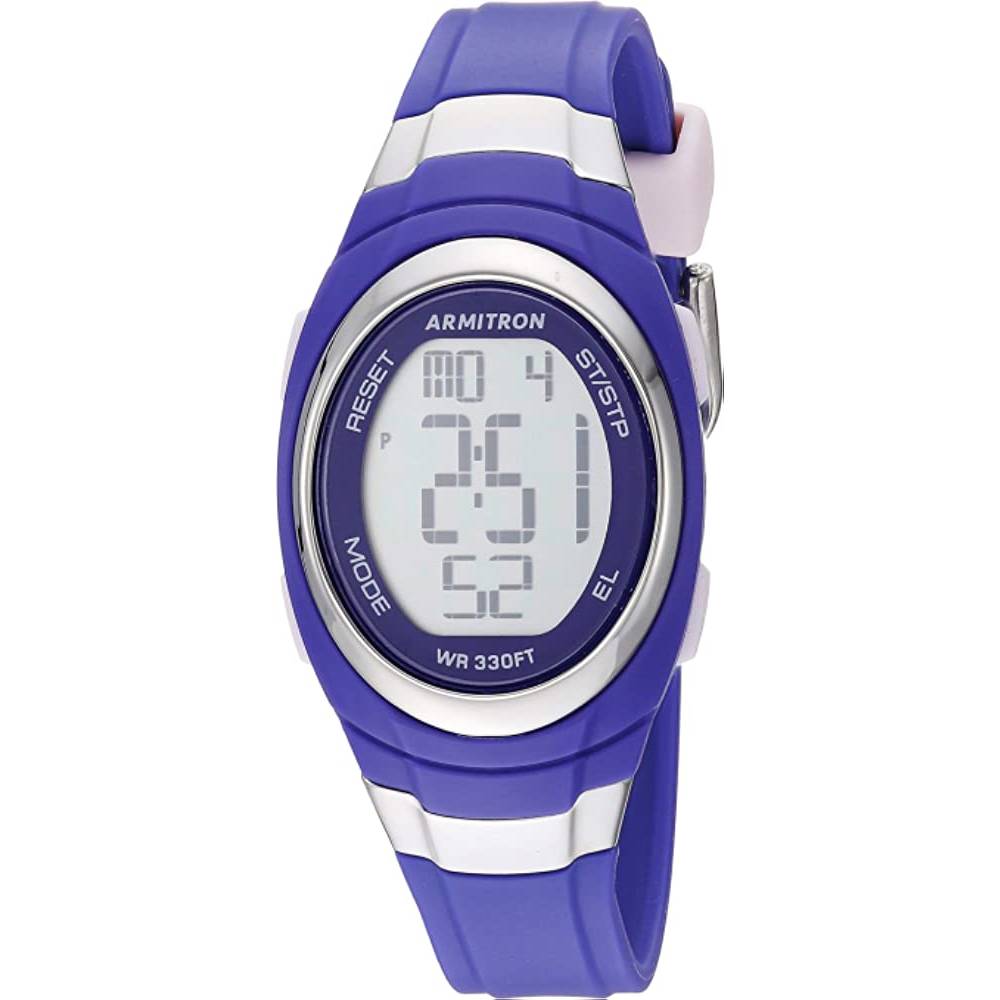 Armitron Sport Women's Digital Chronograph Resin Strap Watch, 45/7034 - PS