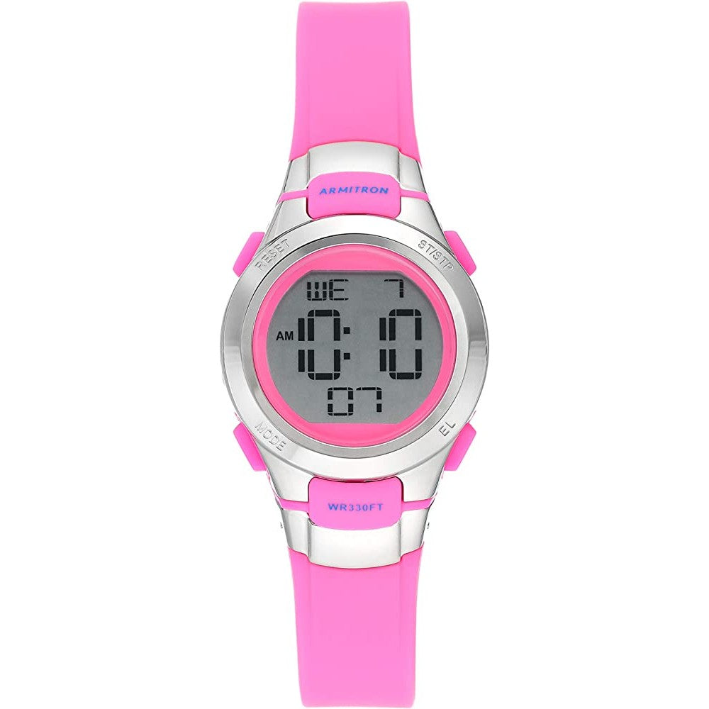 Armitron Sport Women's Digital Chronograph Resin Strap Watch, 45/7012 - BPW