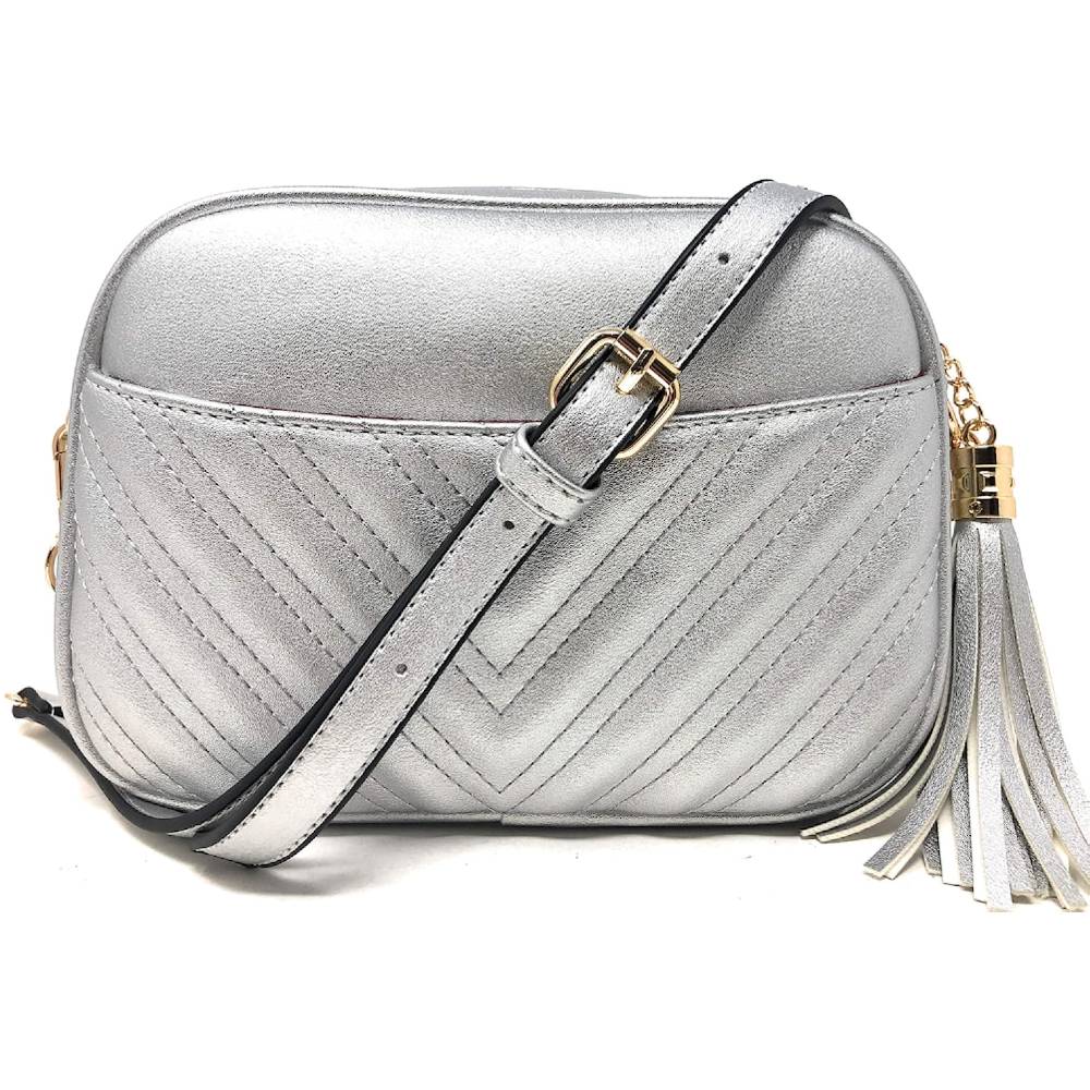 Lola Mae Quilted Crossbody Bag, Trendy Design Shoulder Purse | Multiple Colors - SLI