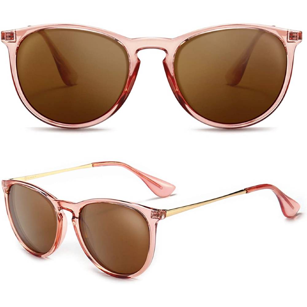 SUNGAIT Vintage Round Sunglasses for Women Men Classic Retro Designer Style | Multiple Colors - PLBLPB