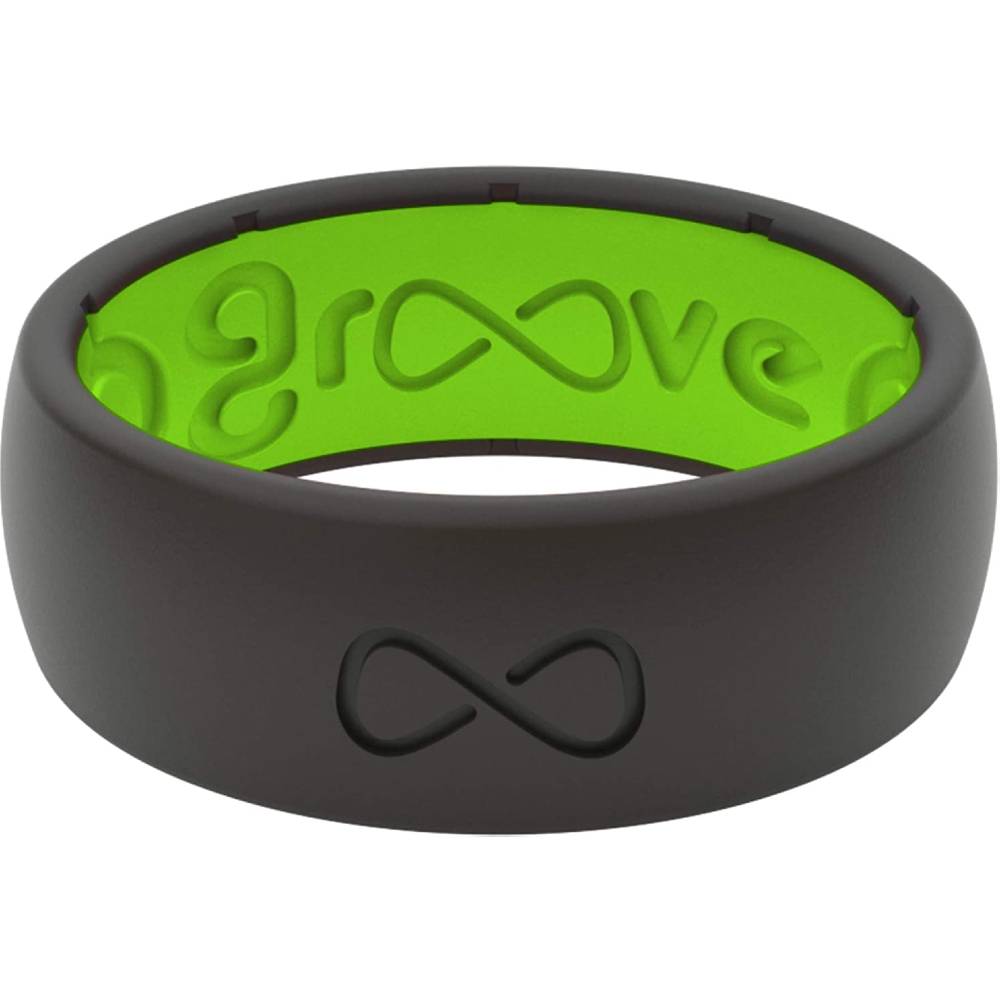 Solid Silicone Ring by Groove Life - Breathable Rubber Wedding Rings for Men, Lifetime Coverage, Unique Design, Comfort Fit Ring | Multiple Colors and Sizes - BGR