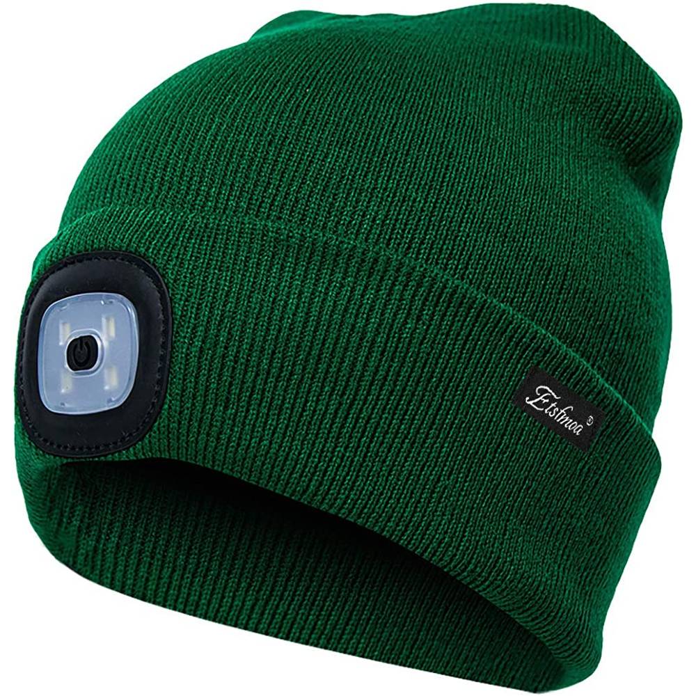 Etsfmoa Unisex Beanie Hat with The Light Gifts for Men Dad Father USB Rechargeable Caps | Multiple Colors - GR