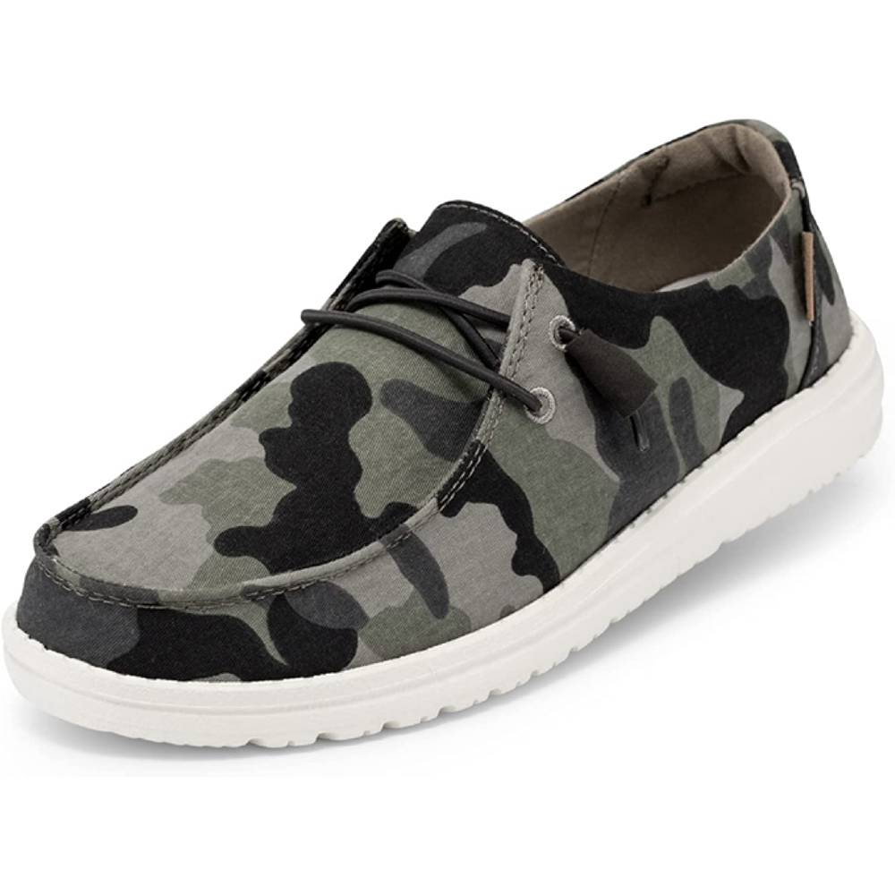 Hey Dude Women's Wendy Lace-Up Loafers Comfortable & Lightweight Ladies Shoes Multiple Sizes & Colors - C