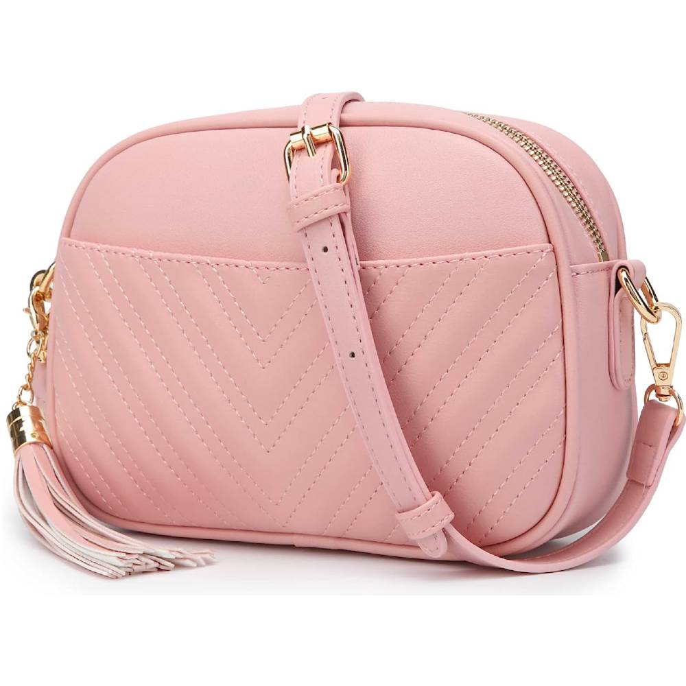 Lola Mae Quilted Crossbody Bag, Trendy Design Shoulder Purse | Multiple Colors - BP