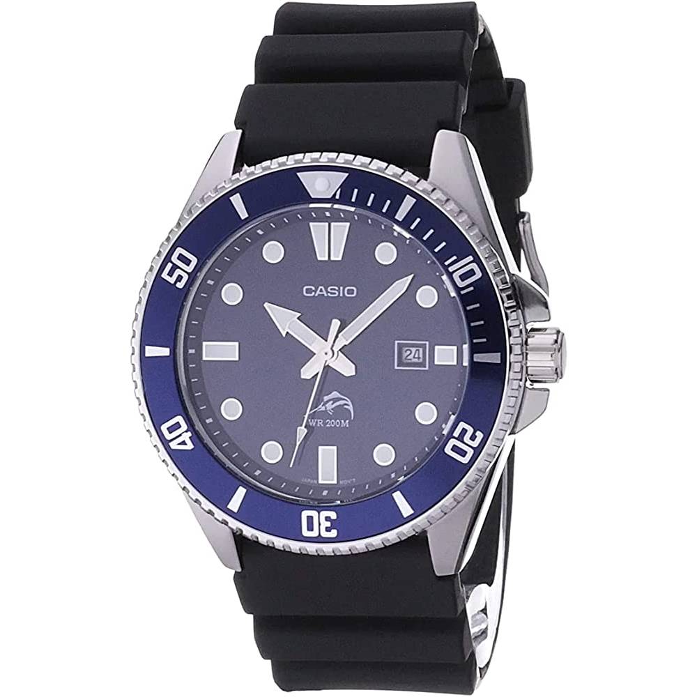 Casio Men's MDV106-1AV 200 M WR Black Dive Watch (MDV106-1A) | Multiple Colors - BL
