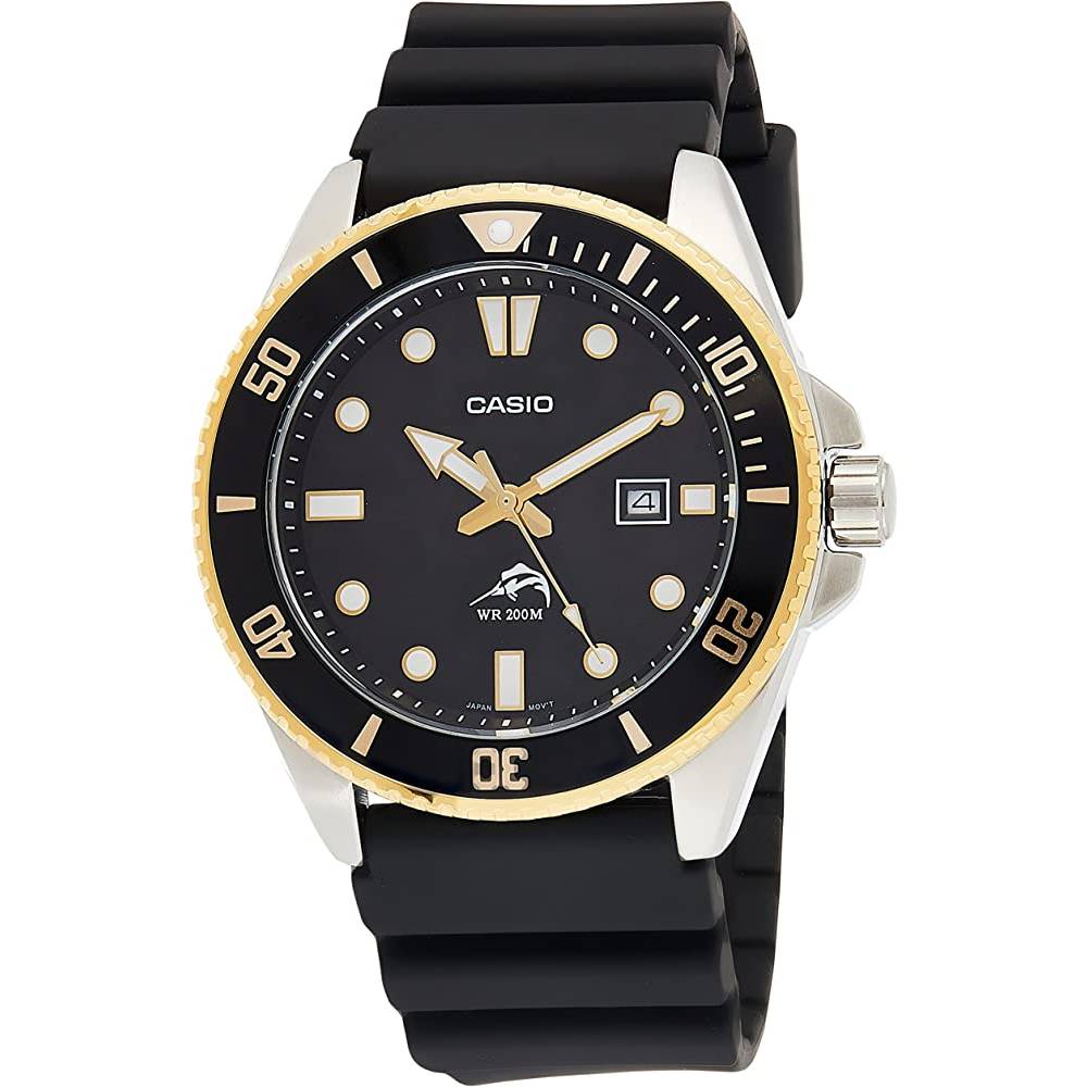 Casio Men's MDV106-1AV 200 M WR Black Dive Watch (MDV106-1A) | Multiple Colors - G