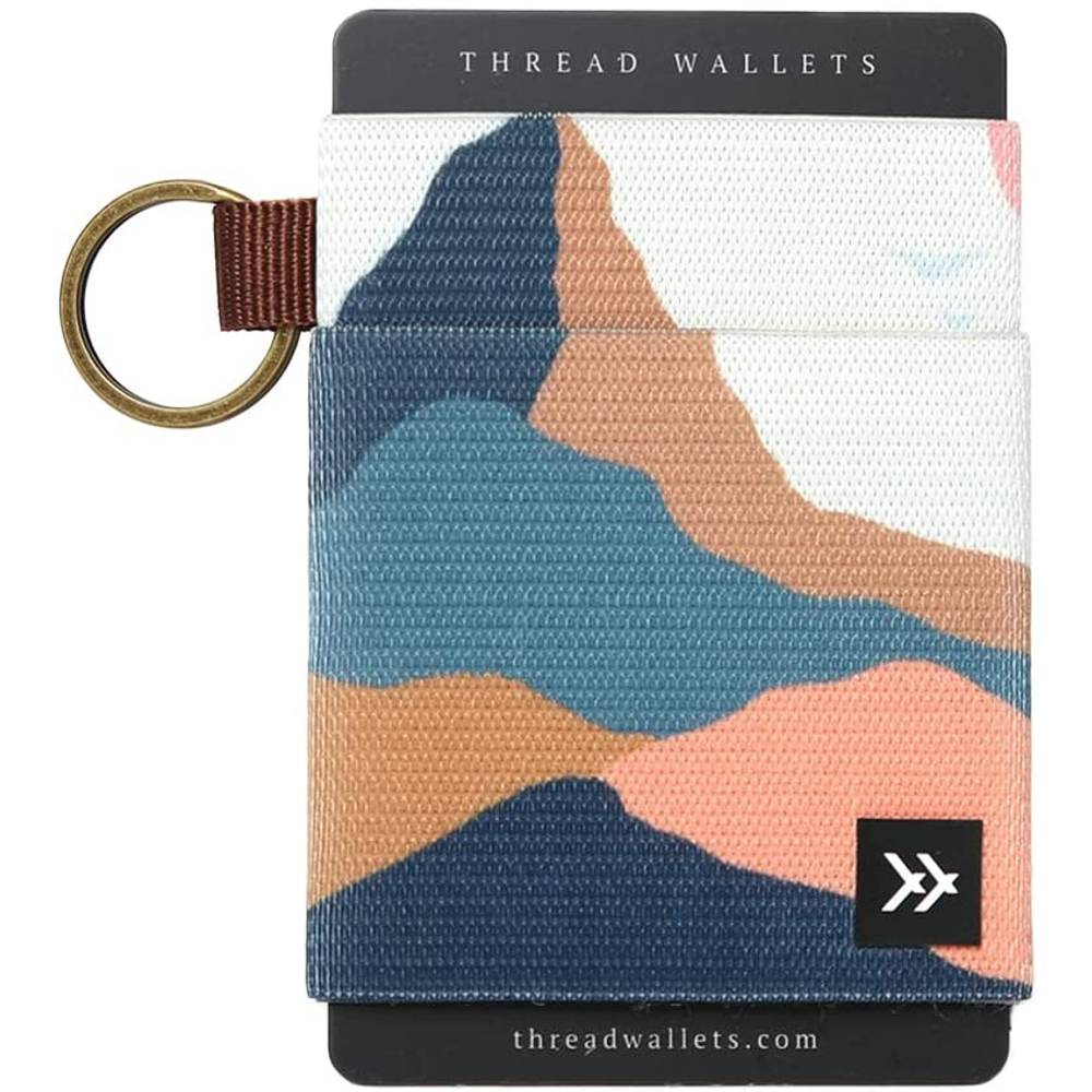 Slim Minimalist Elastic Wallet for Men & Women | Small Credit Card Holder for Front Pocket (Black) | Multiple Colors - W