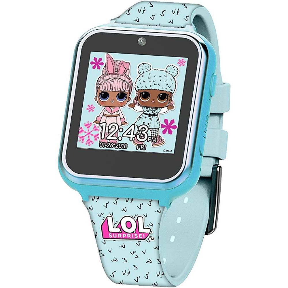 Accutime Kids LOL Surprise Checker Pink Educational Learning Touchscreen Smart Watch Toy for Girls, Boys, Toddlers - Selfie Cam, Learning Games, Alarm, Calculator, Pedometer & More (Model: LOL4296AZ) | Multiple Colors - LBL