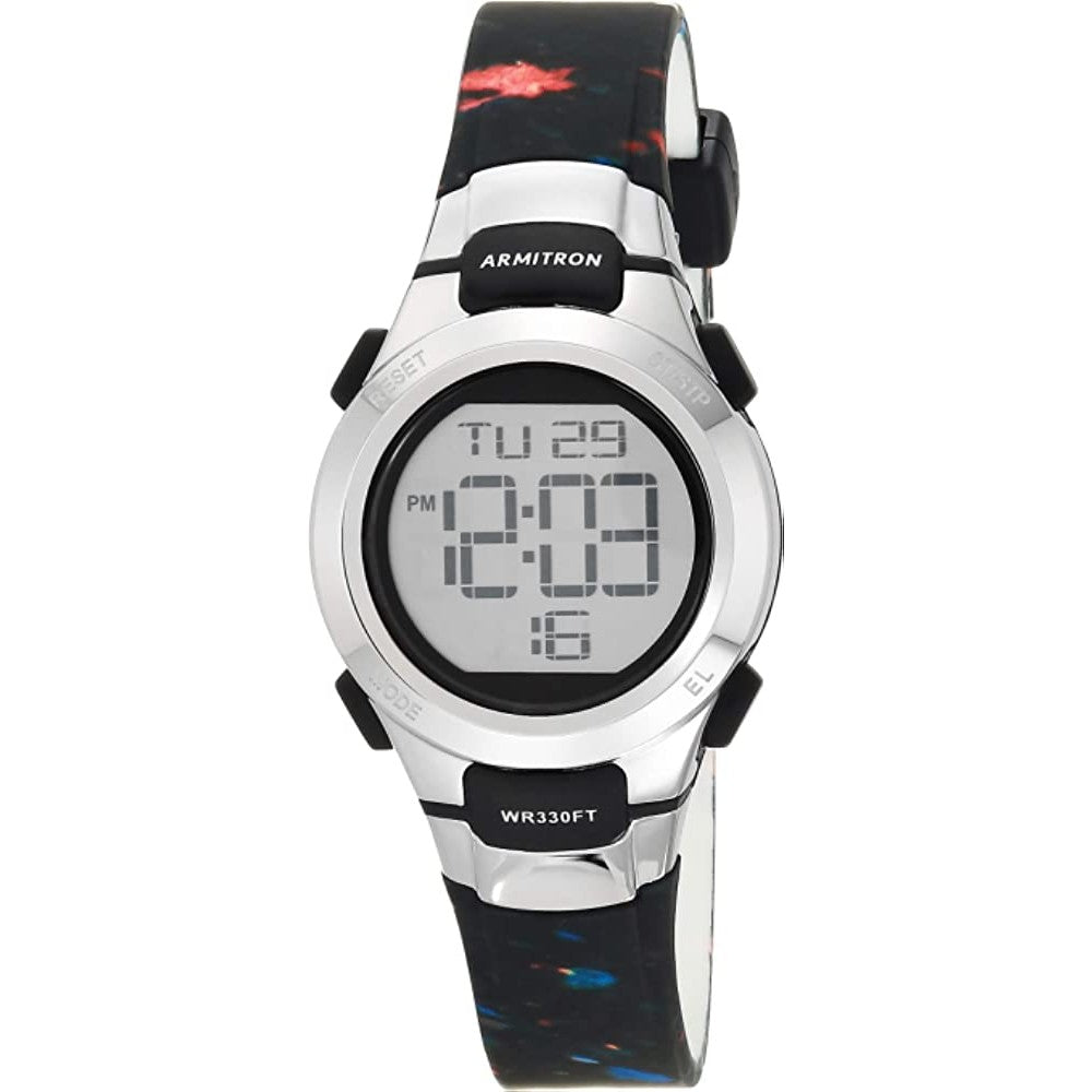 Armitron Sport Women's Digital Chronograph Resin Strap Watch, 45/7012 - BM
