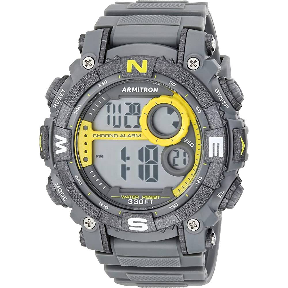 Armitron Sport Men's Digital Chronograph Resin Strap Watch, 40/8284 | Multiple Colors - GYY