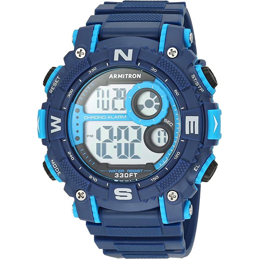 Armitron Sport Men's Digital Chronograph Resin Strap Watch, 40/8284 | Multiple Colors - NBLLBL