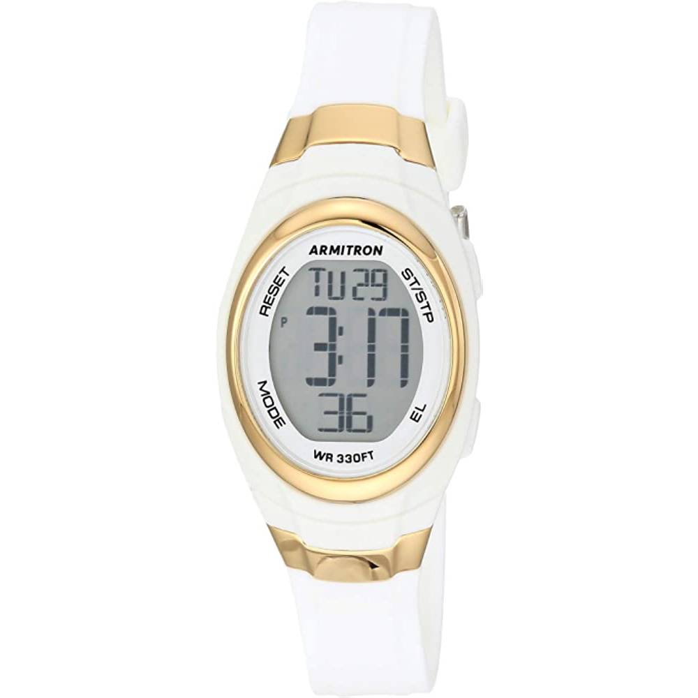 Armitron Sport Women's Digital Chronograph Resin Strap Watch, 45/7034 - WH