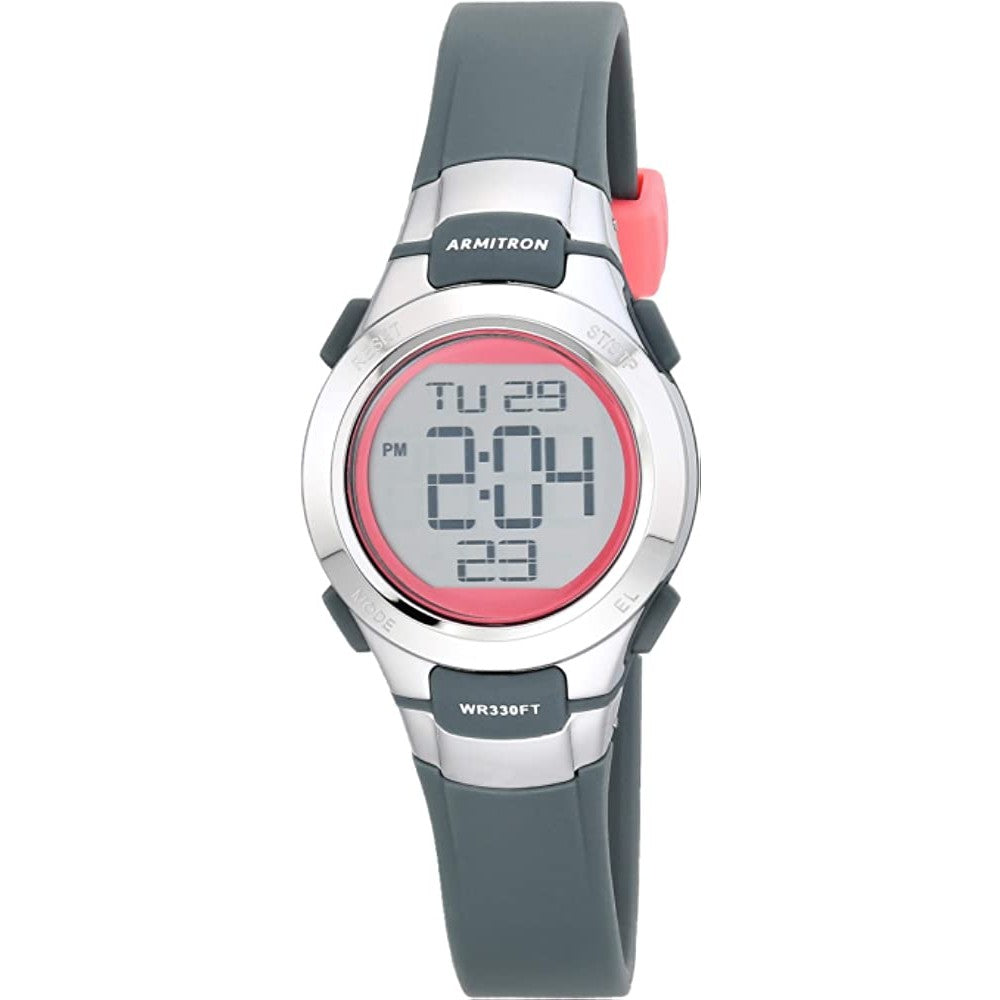 Armitron Sport Women's Digital Chronograph Resin Strap Watch, 45/7012 - GY