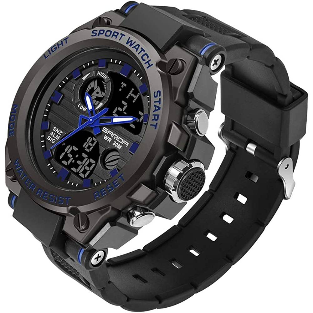 KXAITO Men's Watches Sports Outdoor Waterproof Military Watch Date Multi Function Tactics LED Alarm Stopwatch | Multiple Colors -  BL