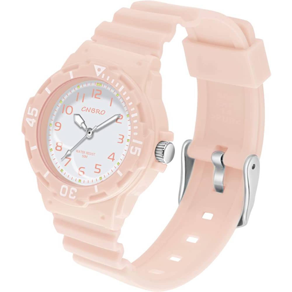 Women's Watch Sport Waterproof Watches Nurse Minimalist Simple Analog Watch Casual Ladies Watch Rose Gold Pink - P