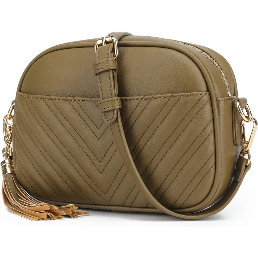 Lola Mae Quilted Crossbody Bag, Trendy Design Shoulder Purse | Multiple Colors - OL