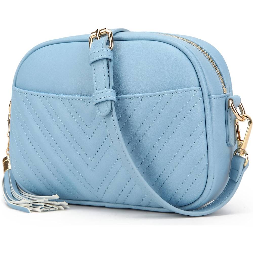Lola Mae Quilted Crossbody Bag, Trendy Design Shoulder Purse | Multiple Colors - SKBL