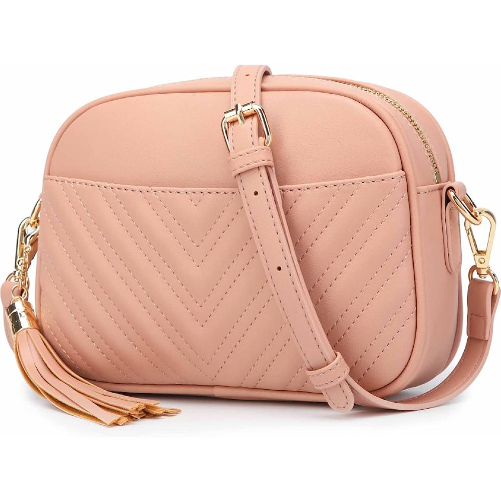 Lola Mae Quilted Crossbody Bag, Trendy Design Shoulder Purse | Multiple Colors - DPK