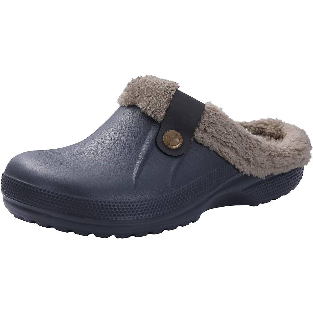 Classic Fur Lined Clog Waterproof Winter House Slippers for Women Men | Multiple Colors and Sizes - GR
