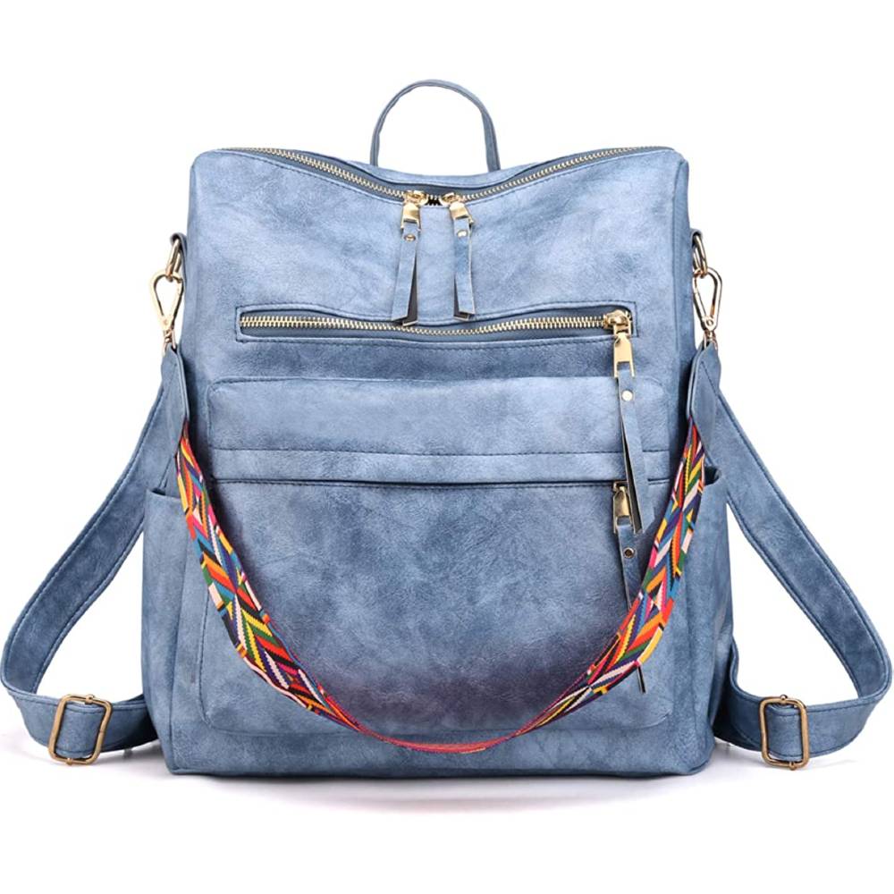 Women's Fashion Backpack Purses Multipurpose Design Handbags and Shoulder Bag PU Leather Travel bag | Multiple Colors - BL