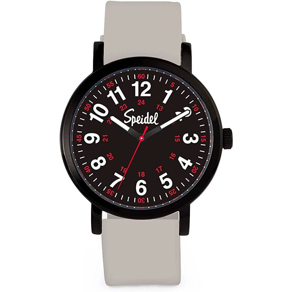 Speidel Original Scrub Watch™ for Nurse, Medical Professionals and Students – Various Medical Scrub Colors, Easy Read Dial, Military Time with Second Hand, Silicone Band, Water Resistant - LGBD