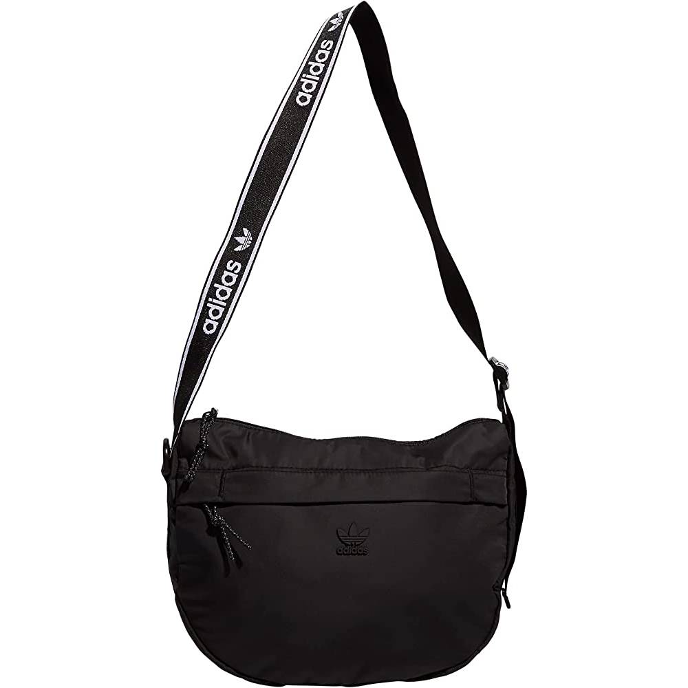 Adidas Originals Courtside Crossbody Bag, Black/White, One Size - BW