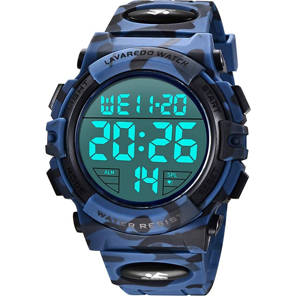 Mens Digital Watch - Sports Military Watches Waterproof Outdoor Chronograph Military Wrist Watches for Men with LED Back Ligh/Alarm/Date | Multiple Colors - ADBL