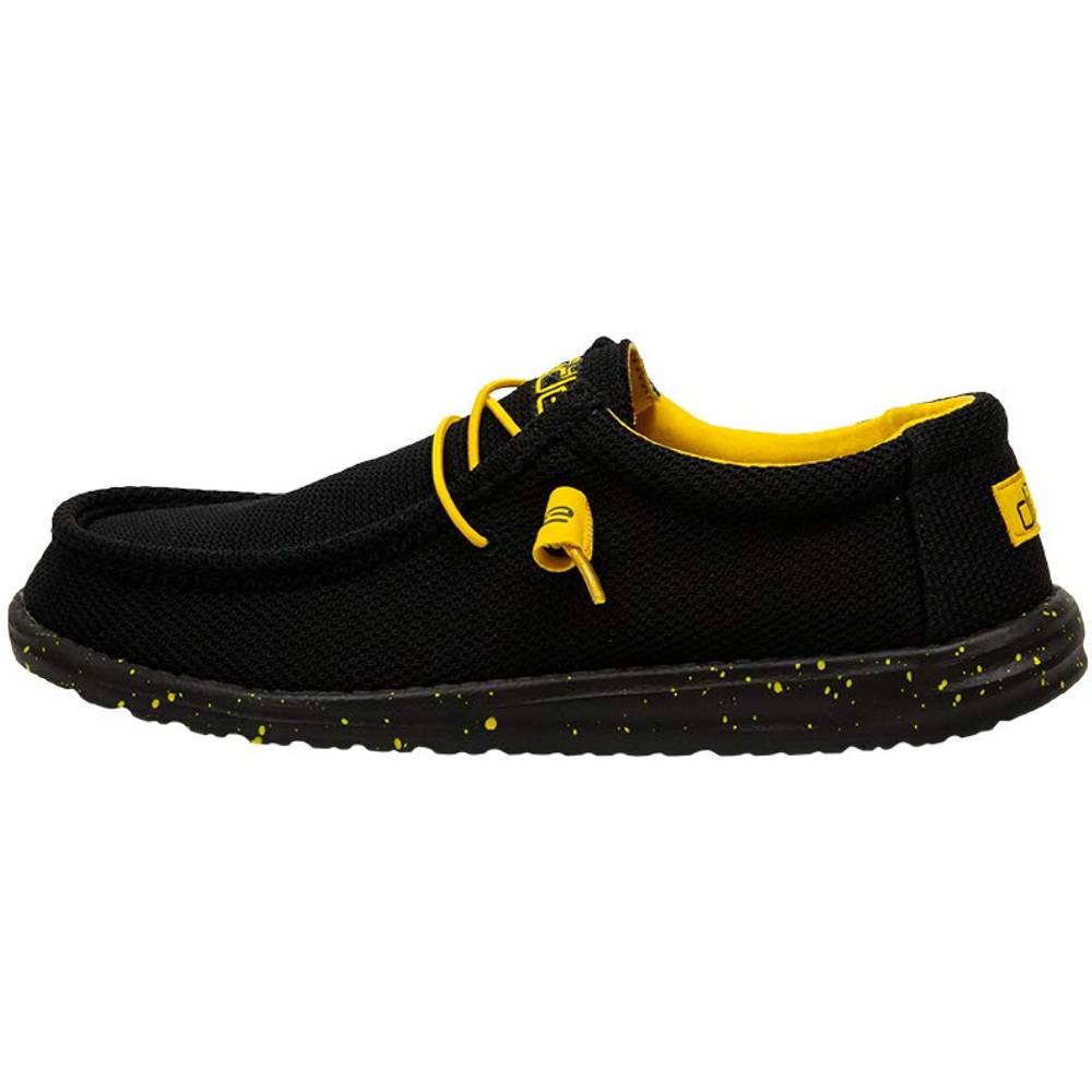 Hey Dude Men's Wally Sox Onyx Multiple Colors | Men’s Shoes | Men's Lace Up Loafers | Comfortable & Light-Weight - SBY
