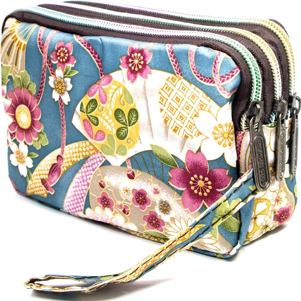 BIAOTIE Large Capacity Wristlet Wallet - Women Printed Nylon Waterproof Handbag Clutch Purse | Multiple Colors - F!1